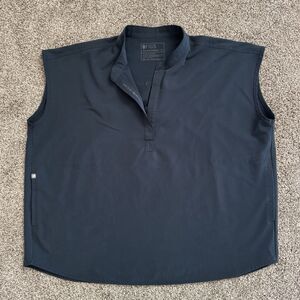 FIGS Rafaela Oversized Scrub Top WXXSW1003 Dark Harbor Women's Size XL